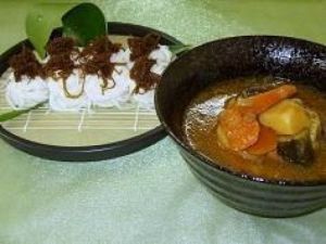 カレーつけ素麺