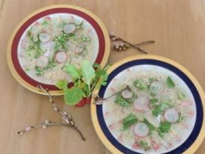 鯛のカルパッチョ（シークヮーサー風味）