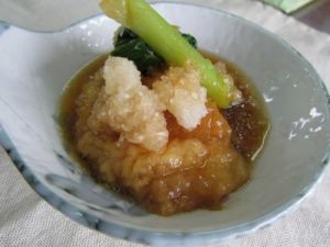 ジーマミー豆腐のみぞれ煮