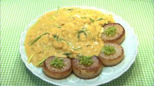 大根のクリーミーカレー皿うどん