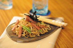 スパムの沖縄風焼きそば