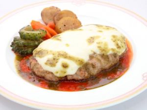 島豚のハンバーグ　イタリア風