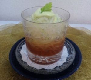 冬瓜とトマトバジルピュレのカッペリーニ風
