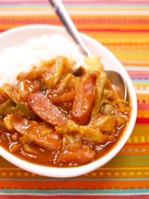 沖縄ソーセージの野菜カレー