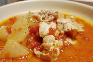 簡単 冬瓜と鶏肉のトマト煮 沖縄料理レシピなら おきレシ