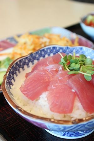 まぐろ三種丼