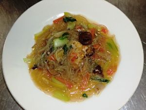 県産しいたけの野菜あんかけ