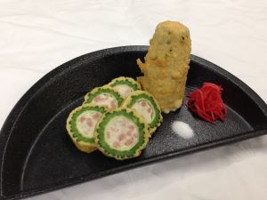 ゴーヤと島豆腐のてんぷら