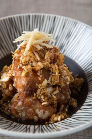 カツオの竜田揚げ 黒酢ネギソース 沖縄料理レシピなら おきレシ