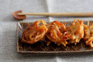 じゃがいもと人参のひとくちかき揚げ