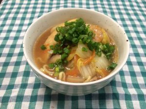 しりしり野菜で味噌ラーメン