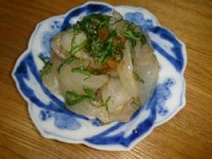 白身魚の梅肉和え