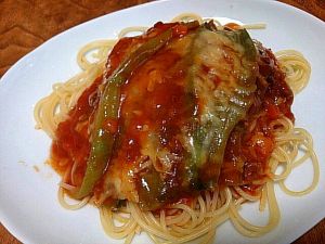 へちまミートソーススパゲティ