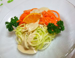 麺が野菜！春ベジパスタ（津堅パスタ）