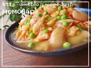 ふくっらお豆で天津丼