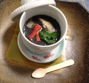 イカスミ茶碗蒸し