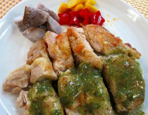 若鶏のソテー フーチバーマスタードソース 沖縄料理レシピなら おきレシ