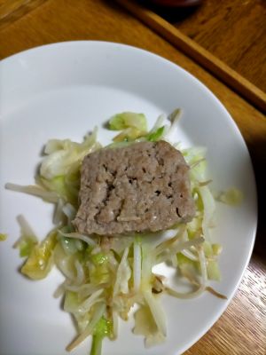 自家製ランチョンミート（試作段階）