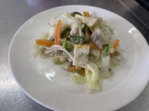 鶏肉と野菜のみそ炒め